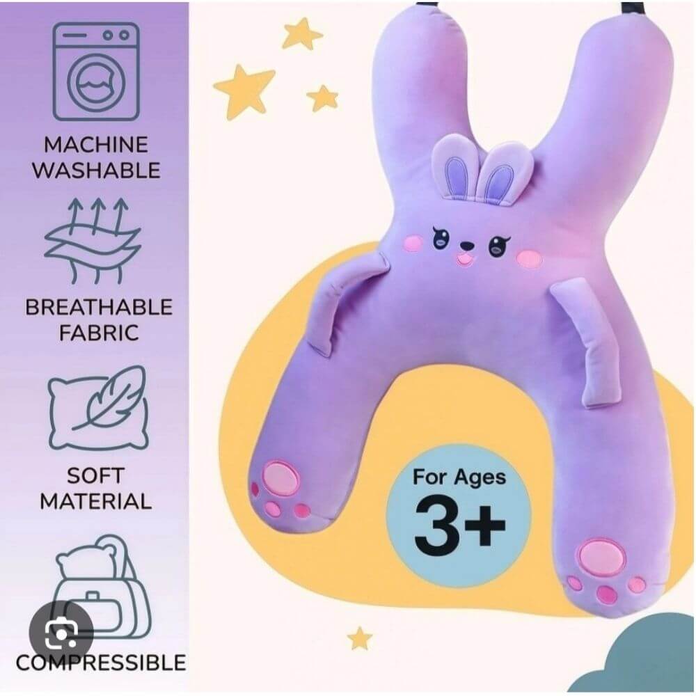 Kids H-Shaped Car Travel Pillow