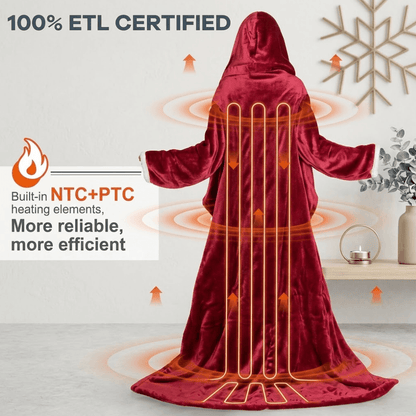 Ultimate Heated Sherpa Wearable Blanket